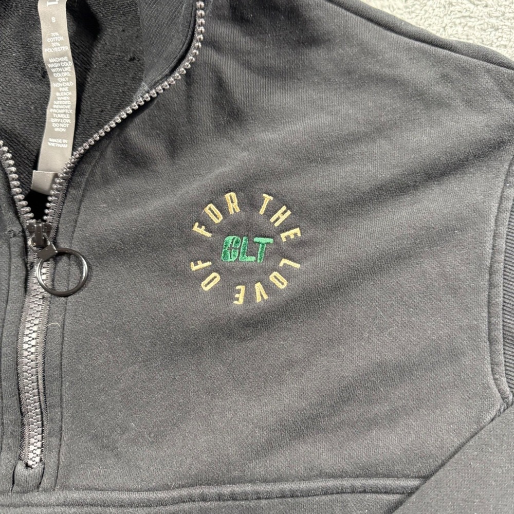 Vuori Sedona Rib Half Zip Sweatshirt Charlotte 49ers Pullover Black Size Small‎ - Picture 3 of 9